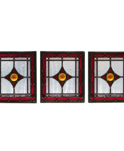 Intricate Art Deco Stained Glass Panels