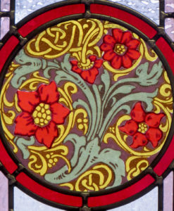 Intricate Art Deco Stained Glass Panels