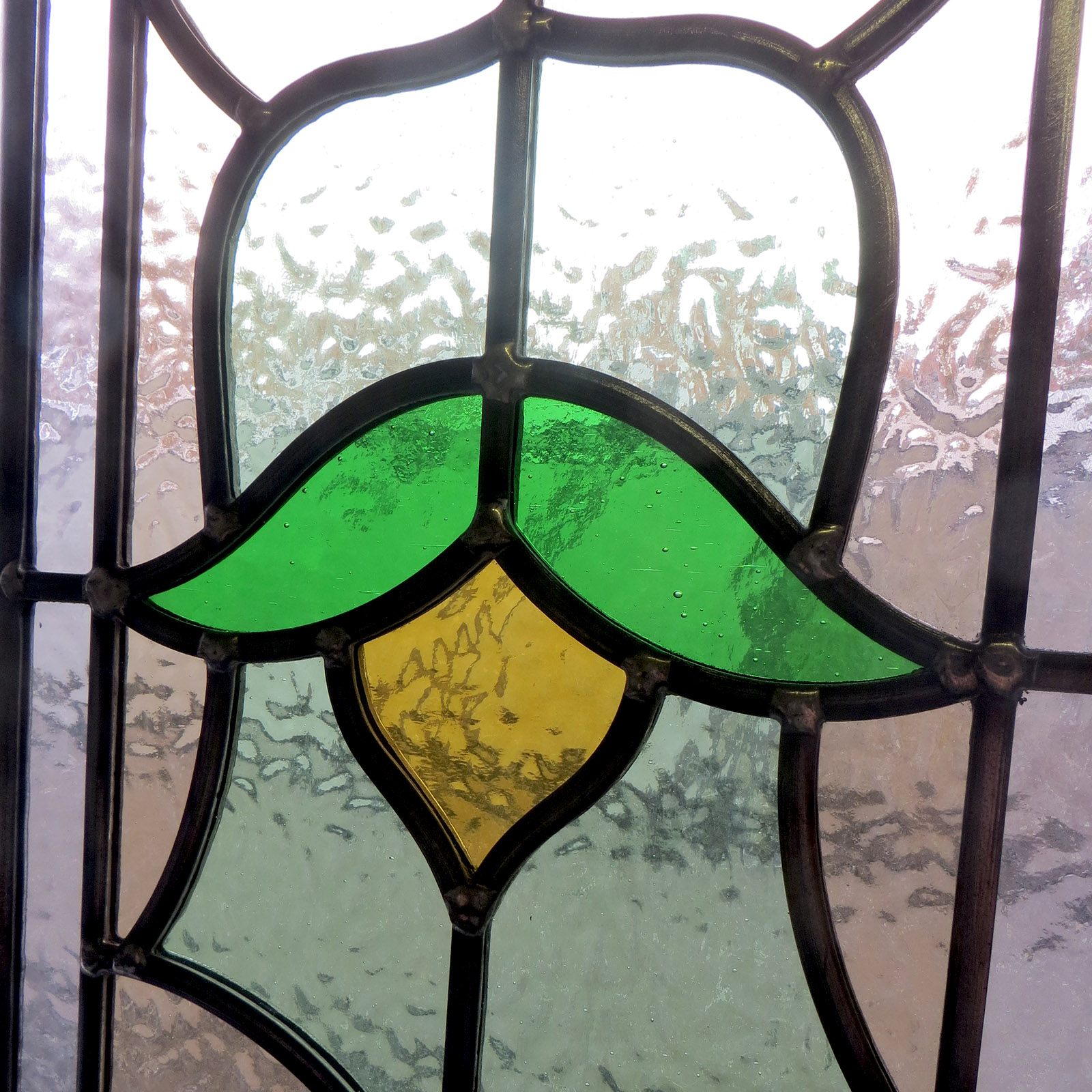 Simple Traditional Stained Glass Panel