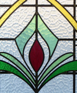 Art Deco 1930s Stained Glass Panel