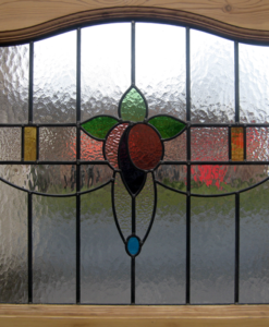 Simple 1930s Stained Glass Panel