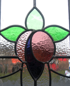 Simple 1930s Stained Glass Panel