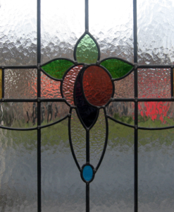 Simple 1930s Stained Glass Panel