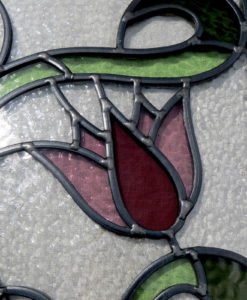 Intricate Art Nouveau Stained Glass Panels