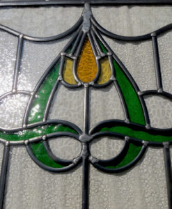 Art Nouveau Simple Stained Glass Panel