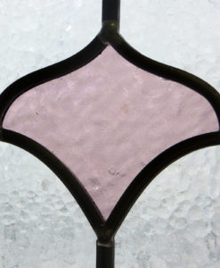 Simple Floral Stained Glass Panel