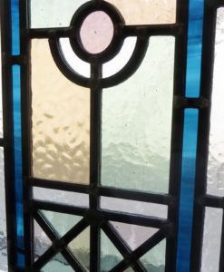 Blue Star Stained Glass Panels