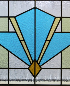 Art Deco Style Stained Glass Panel