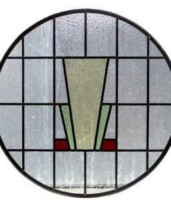 Simple 1930s Deco Stained Glass Panel