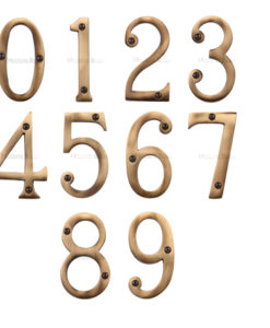 0-9 Face Fixed Door Numerals (76mm)