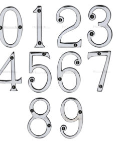 0-9 Face Fixed Door Numerals (76mm)