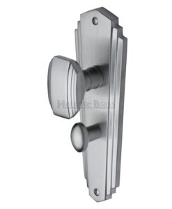 Art Deco Charlston Door Knob On Plate