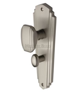 Art Deco Charlston Door Knob On Plate