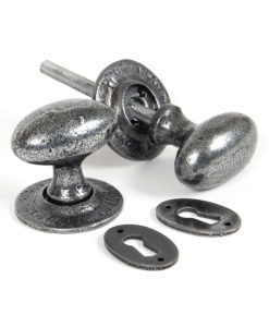 Oval Mortice/Rim Knob Set