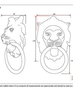 Lions Head Door Knocker