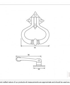 Black Shakespeare Door Knocker