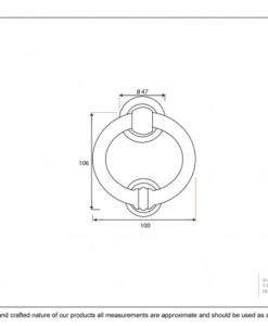 Black 4'' Ring Door Knocker