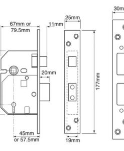 5 Lever Mortice Sash Lock