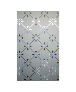 Fleur Etched Glass Panel