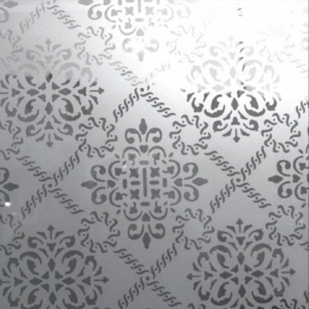 Victoria Etched Glass Panel