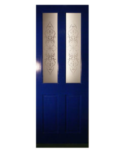 Victorian Etched Glass Door Panel