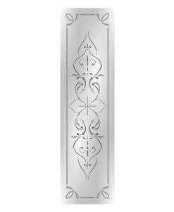 Victorian Etched Glass Door Panel