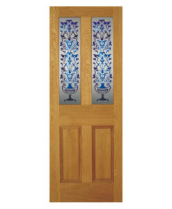 Victorian Etched Glass Door Panel