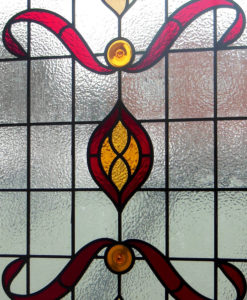 Detailed Nouveau Stained Glass Panel