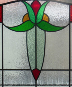 Simple 1930's Stained Glass Panel