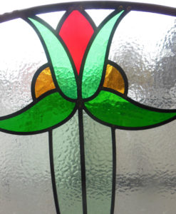Simple 1930's Stained Glass Panel