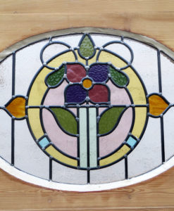 Art Nouveau Detailed Stained Glass Panel