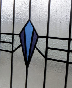 Basic Art Deco Stained Glass Panel