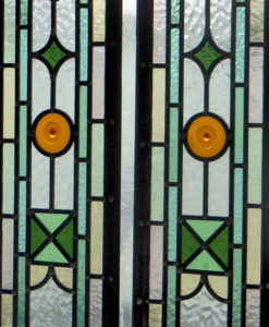 Green Kyle Stained Glass Panels