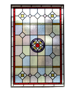Intricate Victorian Stained Glass Panel