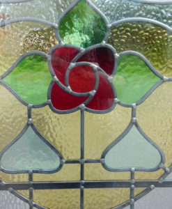 Art Nouveau Style Stained Glass Panel