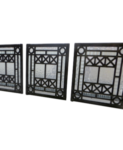Square Edwardian Stained Glass Panels