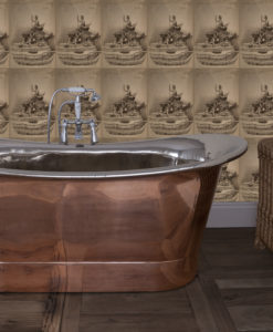 Normandy Copper Bath With Nickel Interior