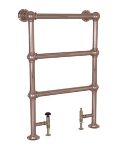 Small Colossus Steel Towel Rail Copper Finish
