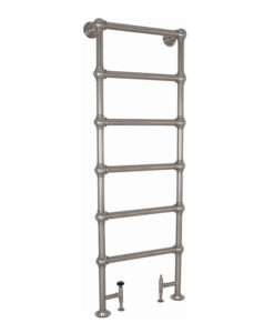 Small Tall Steel Towel Rail Nickel Finish