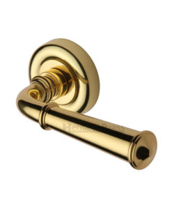 Colonial Door Handle On Round Rose