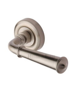 Colonial Door Handle On Round Rose