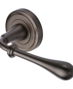 Roma Door Handle On Round Rose