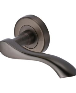 Algarve Door Handle On Round Rose