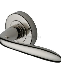 Sutton Door Handle On Round Rose