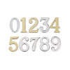 0-9 Self Adhesive Solid Brass Door Numerals