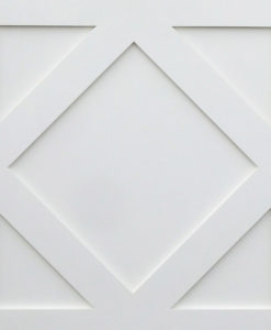 BD34 - Hardwood Arched Diamond Panel Door (1930s)