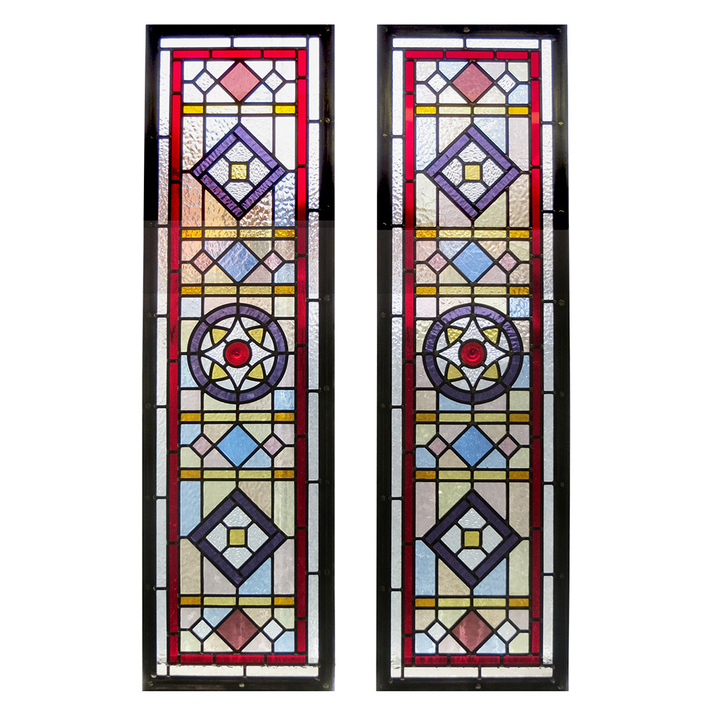 Intricate Traditional Stained Glass Panel