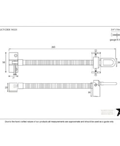 Polished Brass Fanlight Screw Opener 12