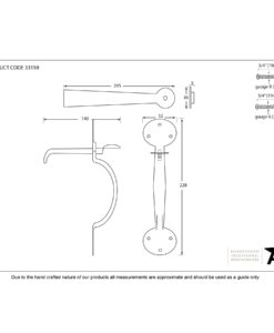 Beeswax Heavy Bean Thumblatch