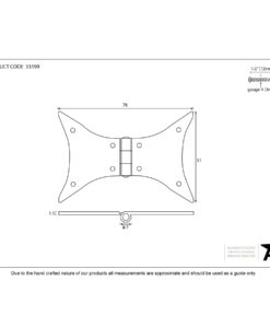 Beeswax Butterfly Hinge 3
